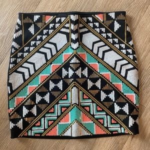 Express Sequence Beaded Mini Skirt - XS